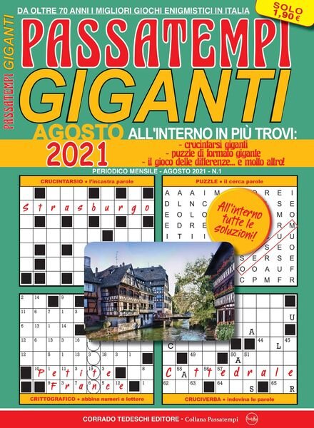 Passatempi Giganti – 05 agosto 2021 Cover