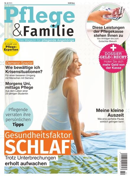 Pflege und Familie – 04 August 2021 Cover