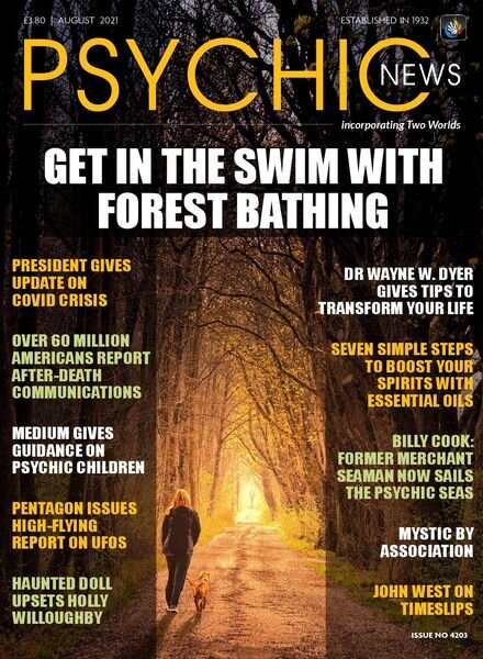 Psychic News – August 2021 Cover