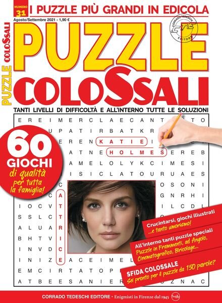 Puzzle Colossali – agosto 2021 Cover
