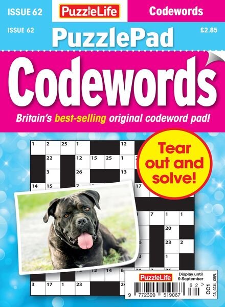 PuzzleLife PuzzlePad Codewords – 12 August 2021 Cover