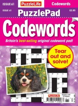 PuzzleLife PuzzlePad Codewords – 15 July 2021
