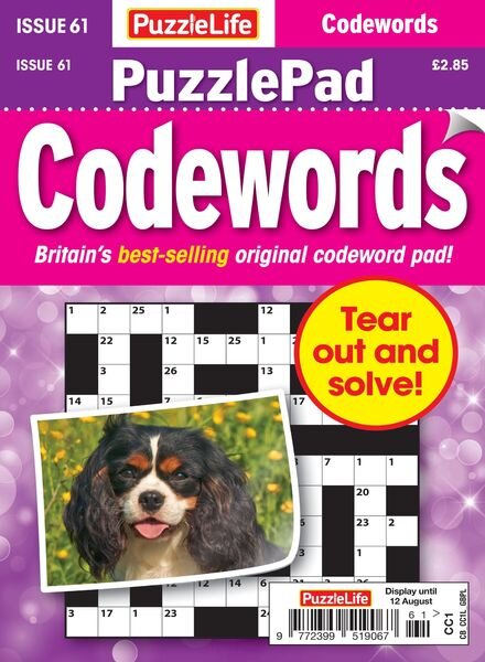 PuzzleLife PuzzlePad Codewords – 15 July 2021 Cover