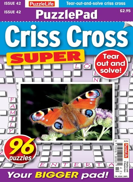 PuzzleLife PuzzlePad Criss Cross Super – 12 August 2021 Cover
