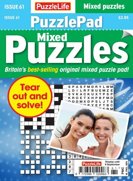 PuzzleLife PuzzlePad Puzzles – 12 August 2021 Cover