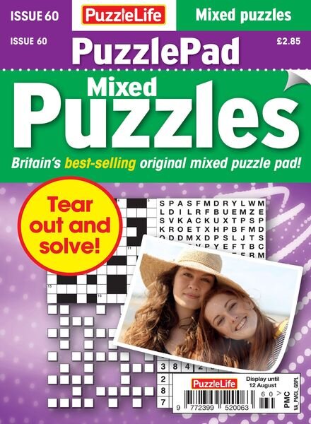 PuzzleLife PuzzlePad Puzzles – 15 July 2021 Cover