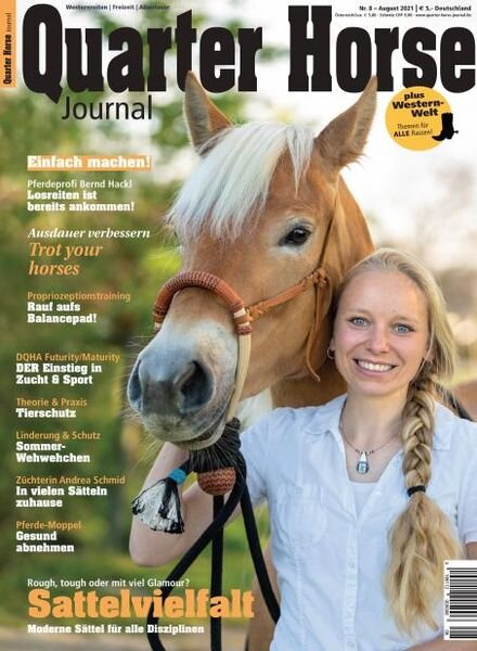 Quarter horse Journal – Juli 2021 Cover