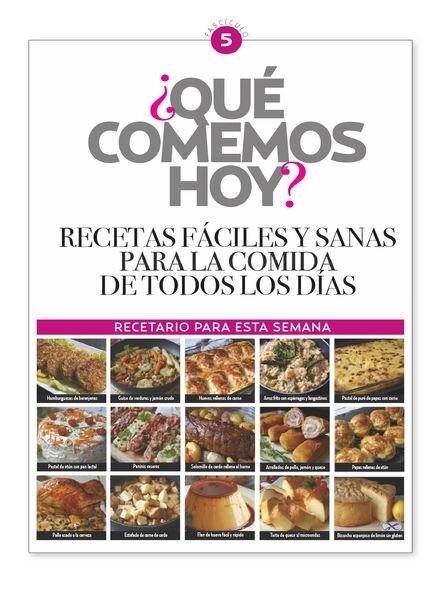 Que comemos hoy – julio 2021 Cover