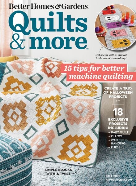 Quilts and More – July 2021 Cover