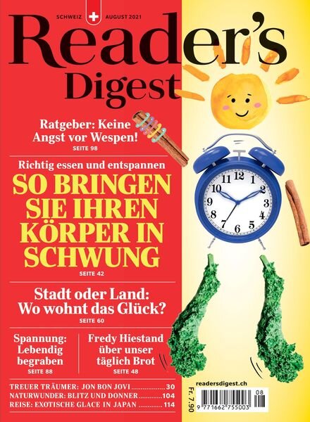 Reader’s Digest Schweiz – Juli 2021 Cover