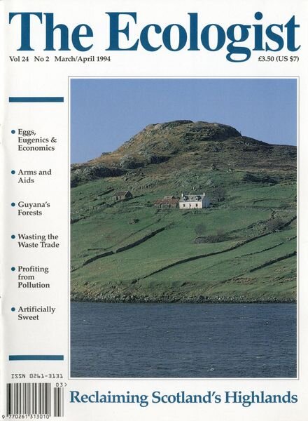 Resurgence & Ecologist – Ecologist, Vol 24 N 2 – Mar-Apr 1994 Cover