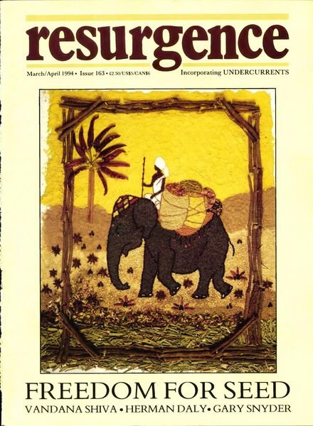 Resurgence & Ecologist – Resurgence, 163 – Mar-Apr 1994 Cover