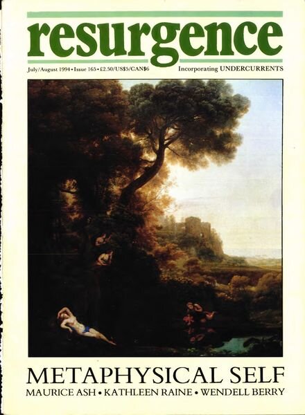 Resurgence & Ecologist – Resurgence, 165 – Jul-Aug 1994 Cover