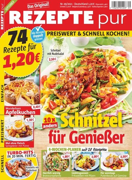 REZEPTE pur – August 2021 Cover