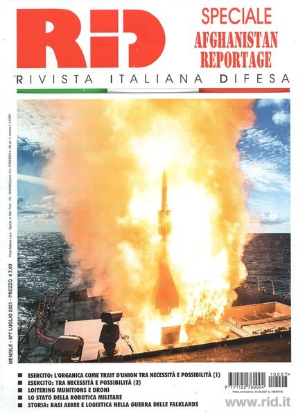 Rivista Italiana Difesa – Luglio 2021 Cover
