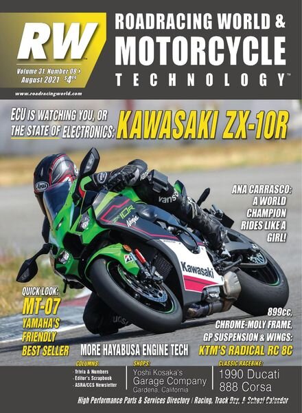 Roadracing World – August 2021 Cover