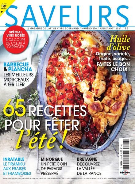 Saveurs France – Juillet-Aout 2021 Cover