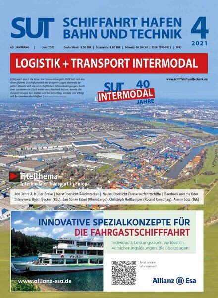 Schiffahrt Hafen Bahn und Technik – Juni 2021 Cover