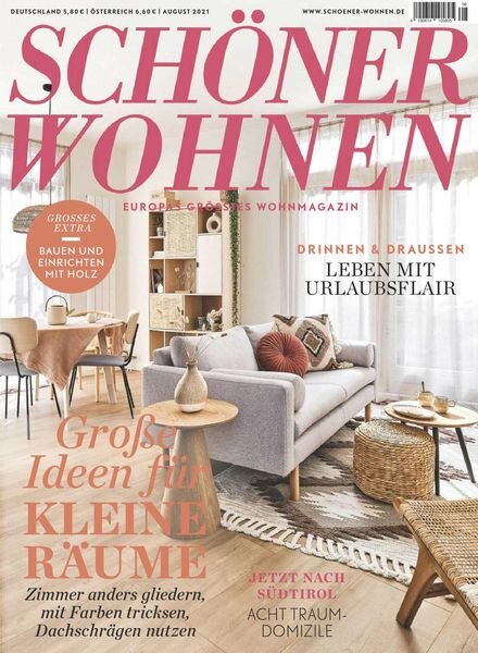 Schoner Wohnen – August 2021 Cover