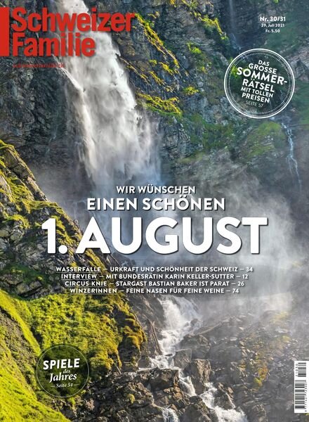 Schweizer Familie – 29 Juli 2021 Cover