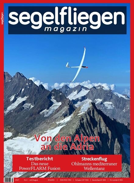 Segelfliegen – Juli-August 2021 Cover