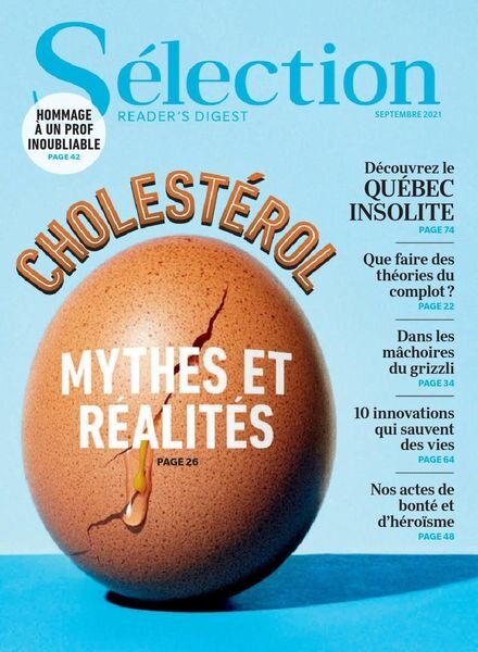 Selection du Reader’s Digest Canada – septembre 2021 Cover