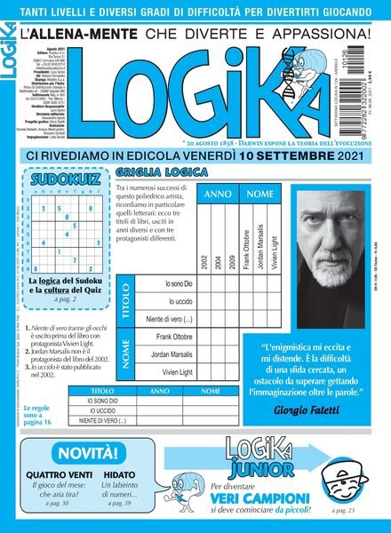 Settimana Logika – 06 agosto 2021 Cover
