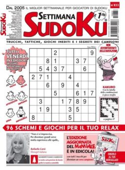 Settimana Sudoku – 28 luglio 2021