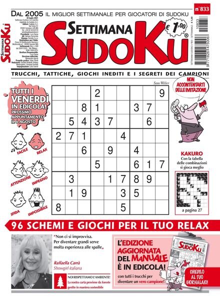 Settimana Sudoku – 28 luglio 2021 Cover