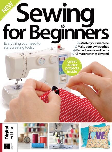 Sewing for Beginners – July 2021 Cover
