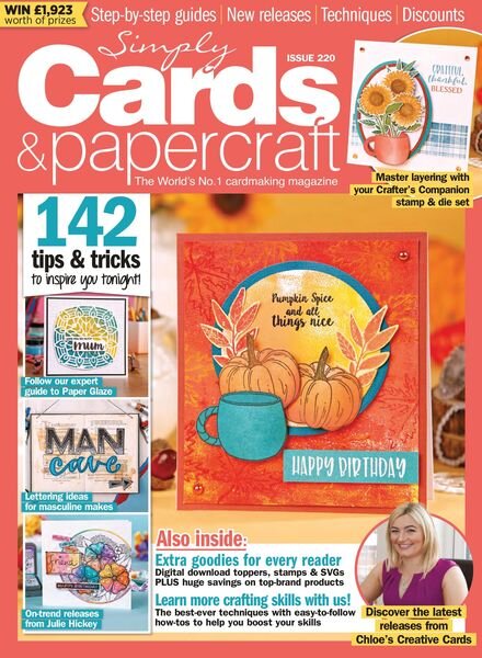 Simply Cards & Papercraft – August 2021 Cover