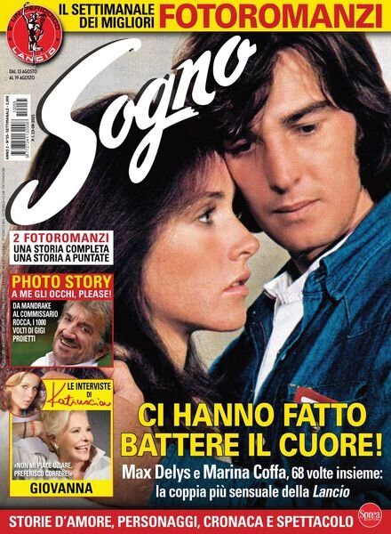 Sogno – 13 agosto 2021 Cover