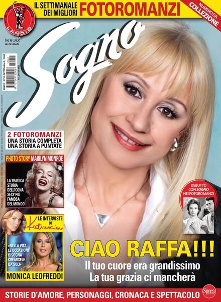 Sogno – 16 luglio 2021 Cover