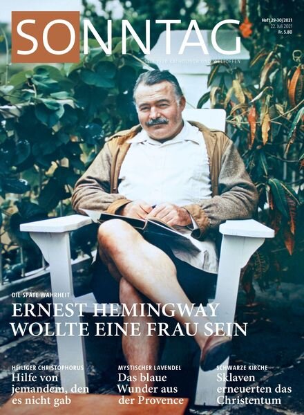 Sonntag – 22 Juli 2021 Cover