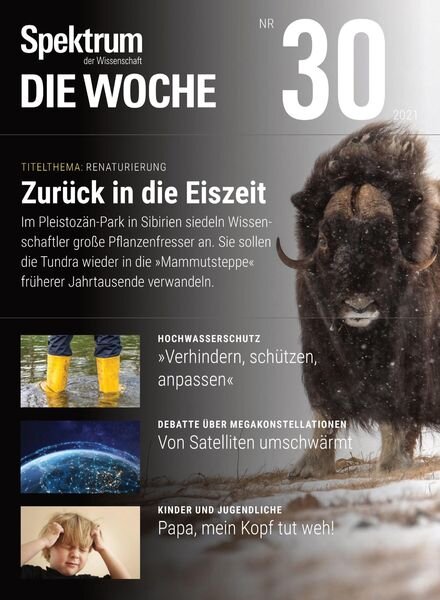 Spektrum – Die Woche – 29 Juli 2021 Cover