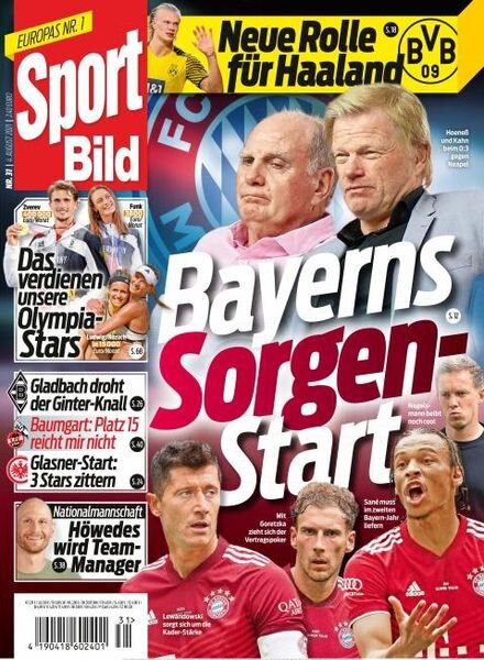 Sport Bild – 04 August 2021 Cover