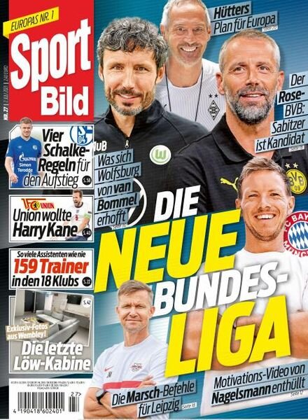 Sport Bild – 07 Juli 2021 Cover