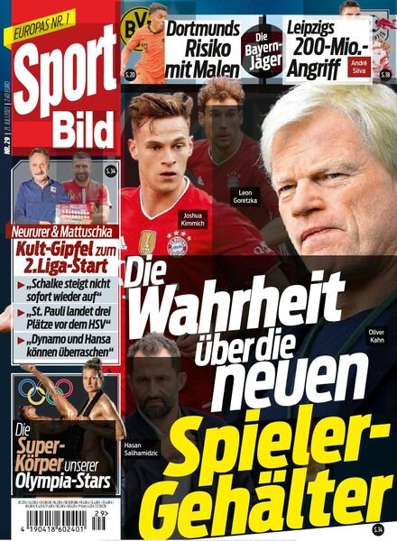 Sport Bild – 21 Juli 2021 Cover