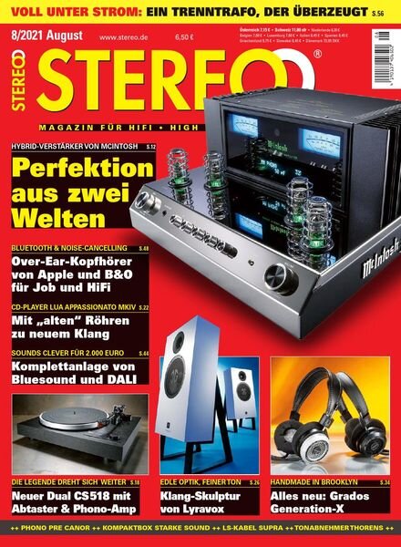 Stereo – August 2021 Cover