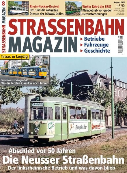 Strassenbahn Magazin – August 2021 Cover