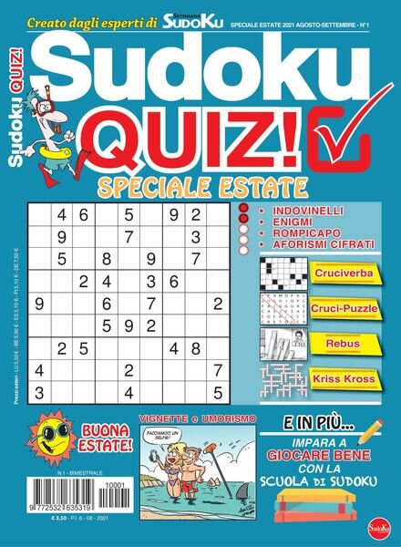 Sudoku Quiz – agosto 2021 Cover