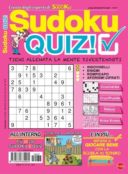 Sudoku Quiz – luglio 2021 Cover