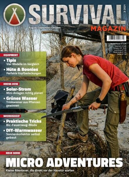 SURVIVAL Magazin – August 2021 Cover
