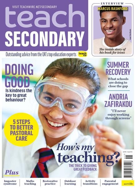 Teach Secondary – Volume 10 N 5 – June-July 2021 Cover