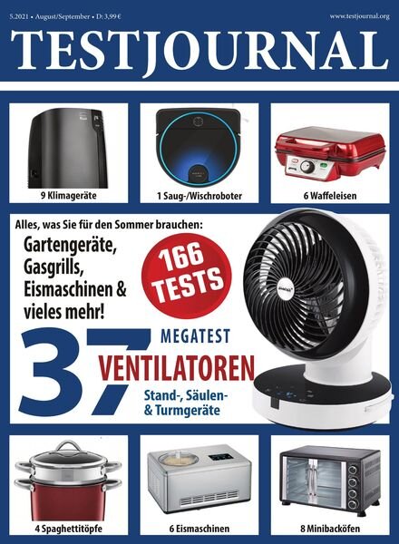 TESTJOURNAL – 16 Juli 2021 Cover