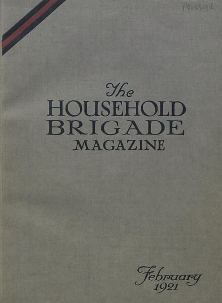 The Guards Magazine – February 1921 Cover