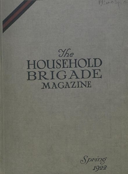 The Guards Magazine – Spring 1922 Cover