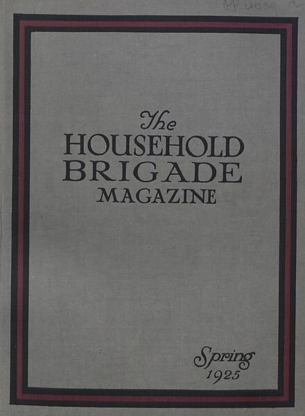 The Guards Magazine – Spring 1925 Cover