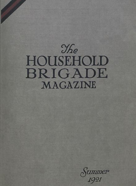 The Guards Magazine – Summer 1921 Cover