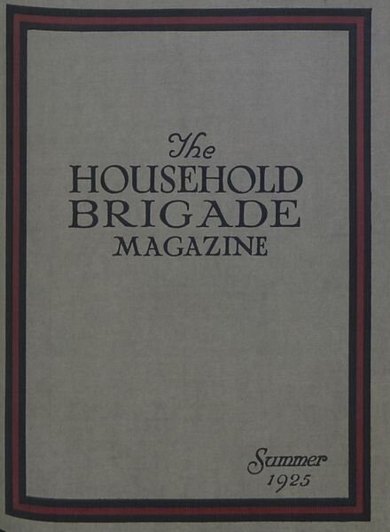 The Guards Magazine – Summer 1925 Cover
